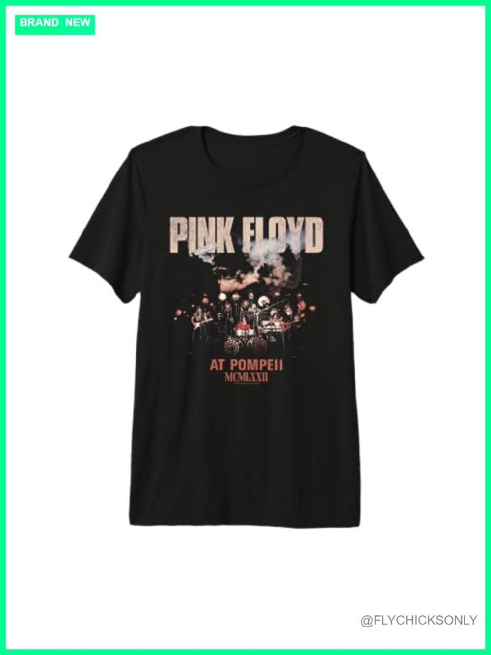 Unbranded Pompeii Live Photo Concert Tee Tri-Blend Soft Crew Neck T-Shirt